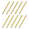 M METERXITY 10-Pack 30mm Brass Round Tubes, 2mm Outer Diameter