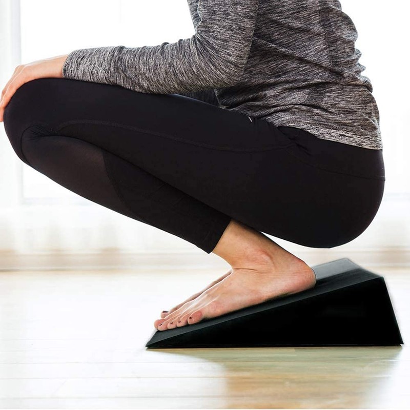 2 Pieces Yoga Mats, Adjustable Squat Ramp, Inclination Board, Improve