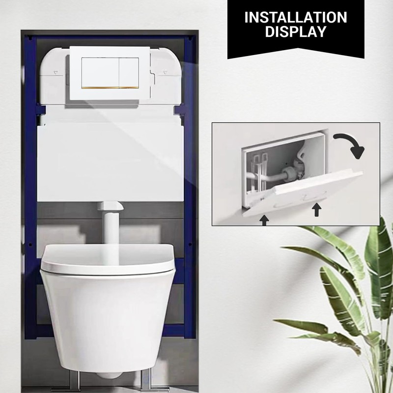OasisFlow Wall Mounted Toilet Tank Panel Suitable for Concealed Tanks,