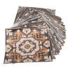 24Pcs Tile Sticker 15 X 15cm Waterproof Oil Resistant Retro