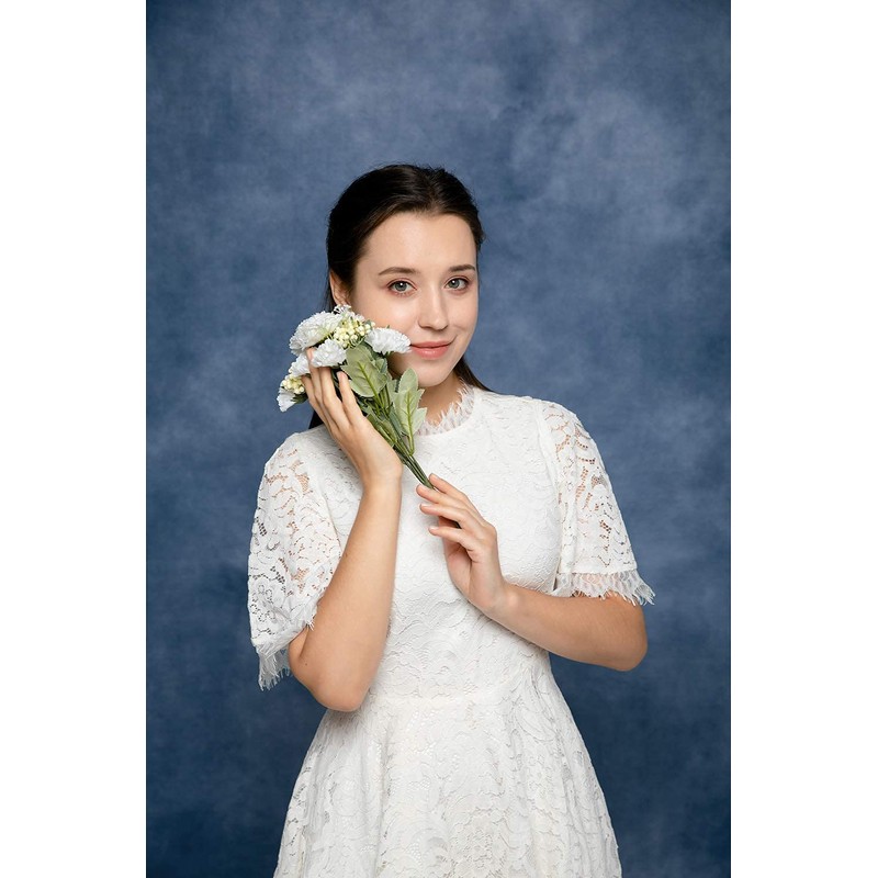 Kate 8x8ft Abstract Photography Backdrop - Blue Headshots Portrait Background