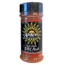 AlbuKirky Seasonings Red Chile BBQ Rub - Hatch Red Chile, Gluten Free, No MSG - 6 Ounce