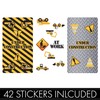 Under Construction Party Mini Candy Bar Wrappers, Construction Birthday Decorations