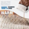 QUKOPSE Winter Leather Gloves for Men,Touchscreen Snow Driving Gloves with