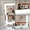BEAUTME Vanity Mirror With LED Lights - Tabletop Hollywood Makeup