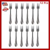 Kitchen Flatware Set 12 Pieces Stainless Steel Dinner Forks Flatware