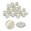 sourcing map 30pcs Satin Buttons 0.5" (12.5mm) Smooth Satin Covered