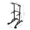 Dland Tower Adjustable Height Pull Up and Dip Station Multi-Function