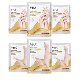 Moisturizing and Nourishing Hand and Foot Masks, 6-Piece Set Suitable for dry and cracked hands and feet