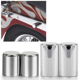 4 PCS Docking Hardware Cover Kit - PSLER Point Docking Hardware Coverfor 2009-2022 Touring Electra Glide Street Glide Road Glide Road King Models 2 Short 2 Long Chrome