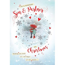 Piccadilly Greetings Traditional Christmas Card Son & Partner - 9 x 6 inches A40922