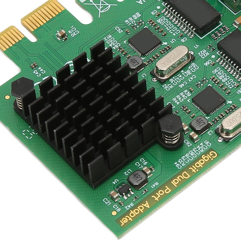 PCI E NIC Network Card 2 Way RJ45 Port for