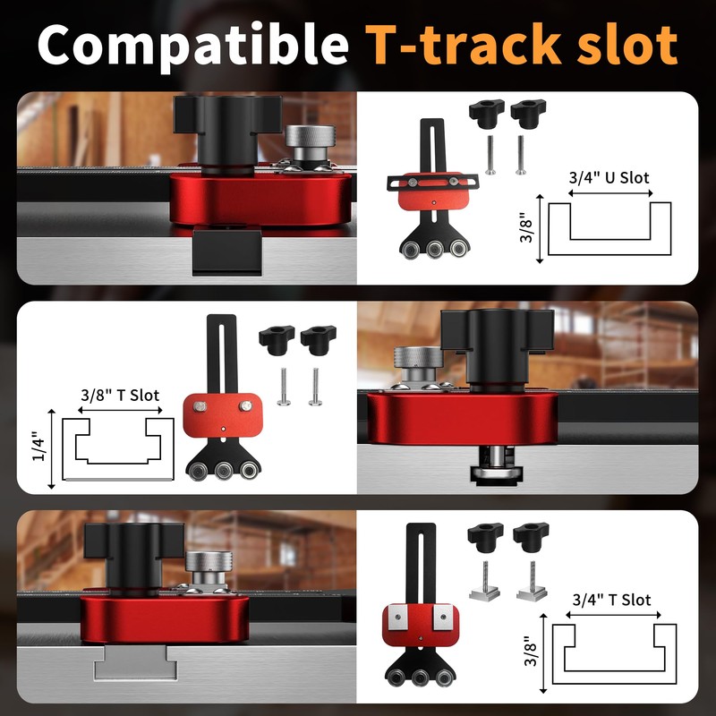 YOZYU Thin Rip Table Saw Jig - 3 Pulleys Thin