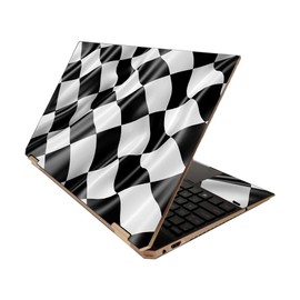 MightySkins Skin for HP Spectre x360 15" (2020) - Race Flag | Protective, Durable, and Unique Vinyl Decal wrap Cover | Easy to Apply, Remove, and Change Styles | Made in The USA