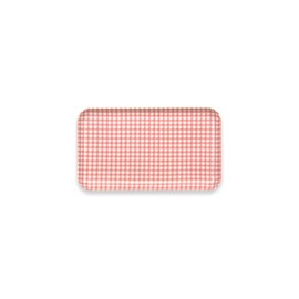 TATSU-CRAFT ST Caster Tray, SS Checker, Pink, Dishwasher-Safe, Bon Tray, Stylish, Plastic, Large, Small, Large, Deep, Square, Rectangle, Western, Japanese Style, Interior, White, Placemat, Children's