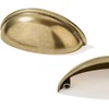 khtumeware 10 Pack 5" Burnished Brass Cabinet Cup Pulls Antique