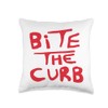 Bite The Curb Throw Pillow