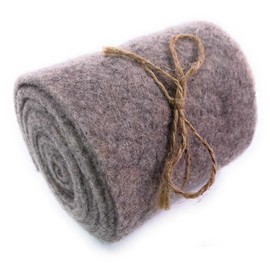Marzoon Felt Ribbon Decorative Ribbon Felt for Decoration Crafts Sewing Table Runner Craft Felt in Grey (10 x 200 cm)