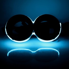 BADALU LED Steampunk Goggles, Glow in the Dark Vintage Steampunk Goggles Glasses Costume Accessories Adult Cosplay Party
