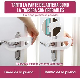 AUTOWT Pestillo para Puerta para Gato, 2PCS Alternativa Ajustable de 5 Vías Puerta Gatos 14CM, Puerta de Gato Fácil Instalación Dejar Entrar a los Gatos y Mantener Fuera