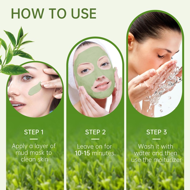 Xumann 20PCS Clay Face Mask, Natural Clay Masks Skincare, Cleanse