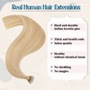 Nano Ring Human Hair Extensions Pre Bonded Keratin Fusion Stick