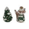 Fitz & Floyd Snowy Woods Salt & Pepper Set -