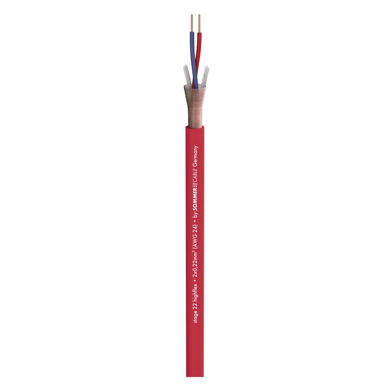 Sommer Cable Stage 22 Highflex Microphone Cable 10 m Red