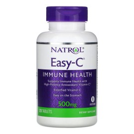 Natrol Sistema inmunitario, Easy-c Con Vitamina C 500mg 120 Tabs Sin sabor