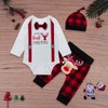 Yruiz Baby Boy My First Christmas Outfit Set Xmas Bowtie