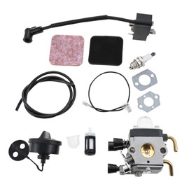 Hicello FS85 String Trimmer Carburetor Kit for STHIL FS75 FS80 FS85 Brush Cutter HS80 HS85 Hedge Trimmer with Ignition Coil Air Filter #C1Q-S42#C1Q-S186