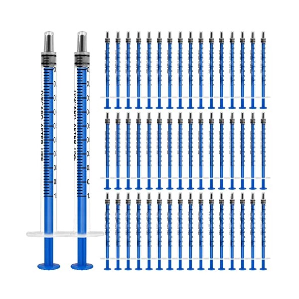 OFFCUP OFFCUP Plastic Syringes, 50pcs No Needle Syringe, 1ml Liquid