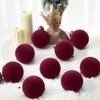 15 Bolas de Navidad de Terciopelo Adornos de Bolas de