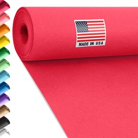 Paclord 24" x 1200" (100 ft) Red Construction Paper Roll, 45 lbs Thickness – Made in USA Construction Kraft Paper Roll for School Projects – Colored Paper for Arts & Crafts, Decorations