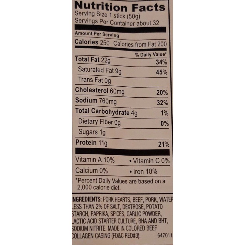 Oberto NEW - Large 3 1/2 Lbs Oberto Smoked Sausage