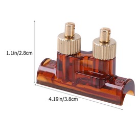 Abaodam Fine Tuner String Tune Adjuster Copper Plastic Replacement Accessory Brown