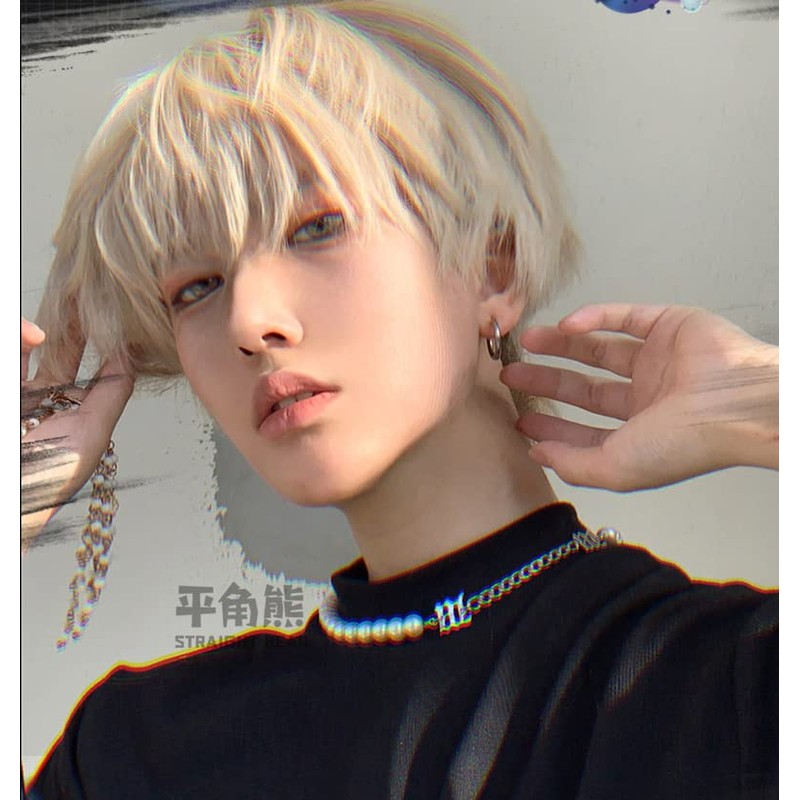 M Grande DY09B Men’s Premium Wig, 6-Piece Set, Short Cut,