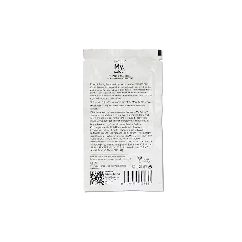 Infuse My Colour Cobalt Shampoo for Unisex 15 ml