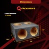 QPower Quad Easy Set 4 Hole 12 Inch Sealed Divided