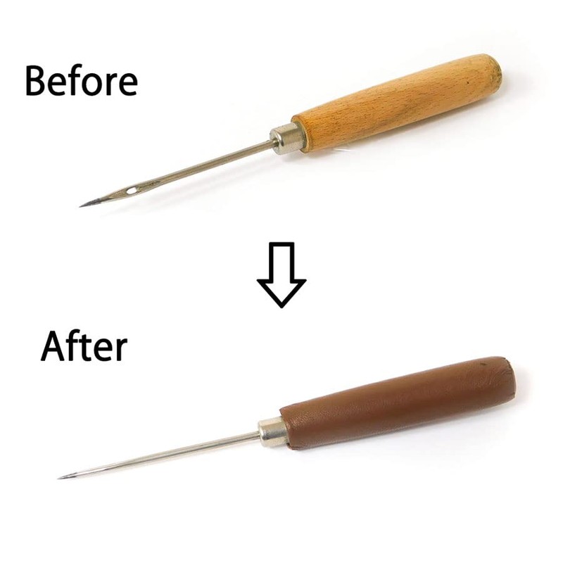 Genuine Leather Repair Sheet, Remake Sheet, Postcard, Brown: 1 piece