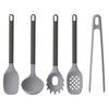BergHOFF LEO 5Pc Cooking Utensil Set, Heat-resistant Silicone, Soft-touch Safe