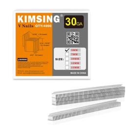 5MM V-Nails 30 Gauge 10.3mm Diameter 5mm Length UNI Hard Wood Type V Nails for V1015 Picture Frame Nailer 4,000 PCS/BOX