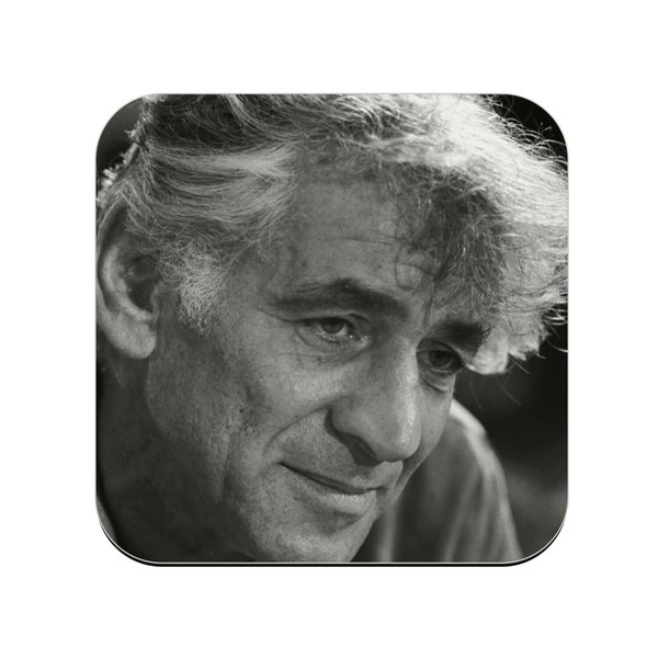 Cork Coaster - Leonard Bernstein Composer Orchestra Chef Portrait -