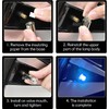 6 piezas de luz para válvula de neumático de coche,