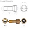 Midline Valve XND0034-OM Brass Water Meter Coupling Adapter Pipe Fitting;