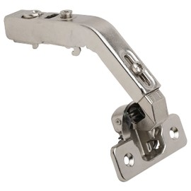 2 Pack Rok Hardware Special Application Bi-Fold Corner Lazy Susan Self Closing 135 Degree Snap-On Cam-Adjustable Kitchen Cabinet Folded Door Full Overlay Hinge Nickel Plated, RC80H675