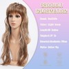 SeclitWu 80s 90s Retro Light Brown with Highlight Mullet Wigs