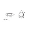 KITACO Bolt Cover for 12mm Opposite Side, General Purpose, Chrome,