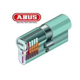 Abus Door Cylinder/Lock with Key, silver, 27070