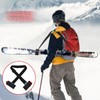2PCS Ski Straps, Adjustable Ski Strap with Cushioned Fastener Tap,